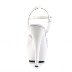 Pleaser KISS-209 White Patent Platform Sandal Coming Soon (Pre-Order)