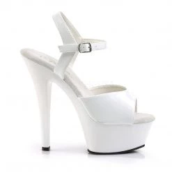 Pleaser KISS-209 White Patent Platform Sandal Coming Soon (Pre-Order)