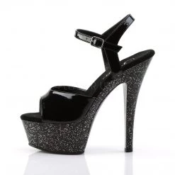 Pleaser Shoes KISS-209MG Black Platform Sandal