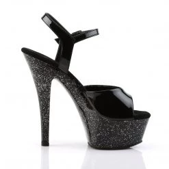 Pleaser Shoes KISS-209MG Black Platform Sandal