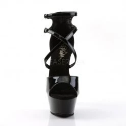 Pleaser KISS-254 Black Patent Platform Sandal