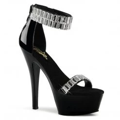 Pleaser Shoes KISS-269RS Black Platform Sandal