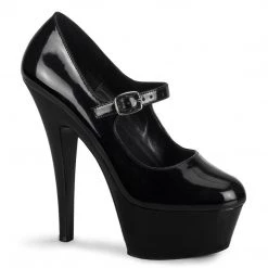 Pleaser KISS-280 Black Patent Mary Janes Shoes