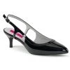 Pleaser Pink Label Shoes KITTEN-02 Black Patent