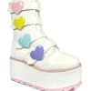 YRU Boots Karma Valentine White Pastel
