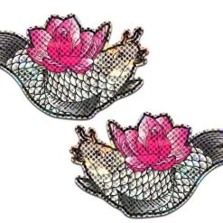 Pastease Koi: Diamond Thom™ Disco Koi Fish & Lotus Nipple Pasties