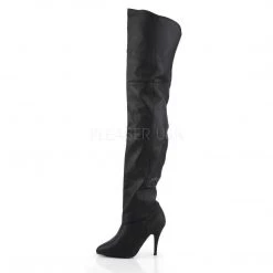 Pleaser LEGEND-8868 Black Leather (P) Thigh Boot
