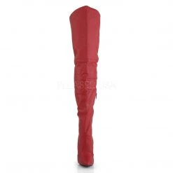 Pleaser Boots LEGEND-8899 Red Leather (P) Thigh Boot