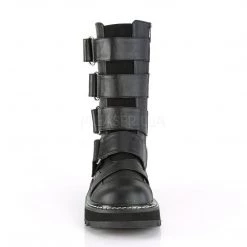 Demonia LILITH-211 Black Vegan Leather Mid-Calf Boot Boots