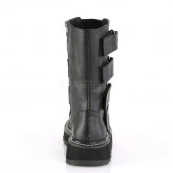 Demonia LILITH-211 Black Vegan Leather Mid-Calf Boot Boots