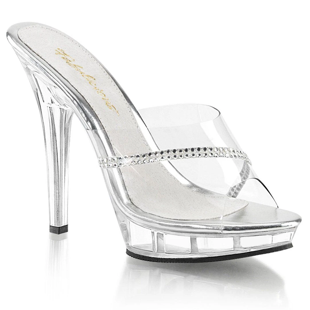 Fabulicious Shoes LIP-101R Clear 10 Fabulicious Shoes LIP-101R Clear
