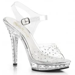 Fabulicious Shoes LIP-108RS Clear