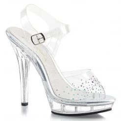 Fabulicious LIP-108SD Clear/Clear Shoes