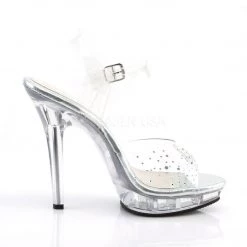 Fabulicious LIP-108SD Clear/Clear Shoes 12 Fabulicious LIP-108SD Clear/Clear Shoes