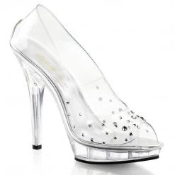 Fabulicious Shoes LIP-182 Clear