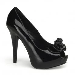 Pin Up Couture Shoes LOLITA-10 Black Patent