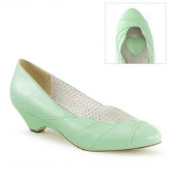 Pin Up Couture LULU-05 Mint Faux Leather