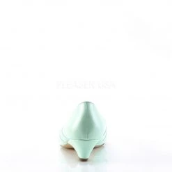 Pin Up Couture LULU-05 Mint Faux Leather