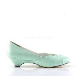 Pin Up Couture LULU-05 Mint Faux Leather
