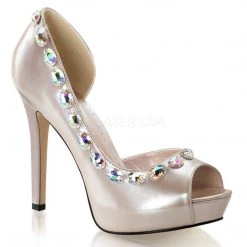 Fabulicious Shoes LUMINA-38 Champagne Patent