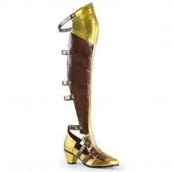 Funtasma Boots MAIDEN-8830 Brown-Gold Pu