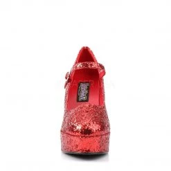 Funtasma MARYJANE-50G Red Glitter Shoes