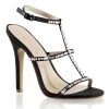 Fabulicious Shoes MELODY-18 Black Satin