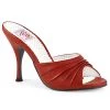 Pin Up Couture MONROE-01 Red Faux Leather Shoes