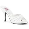 Pin Up Couture MONROE-01 White Faux Leather