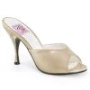 Pin Up Couture Shoes MONROE-05 Champagne Faux Leather