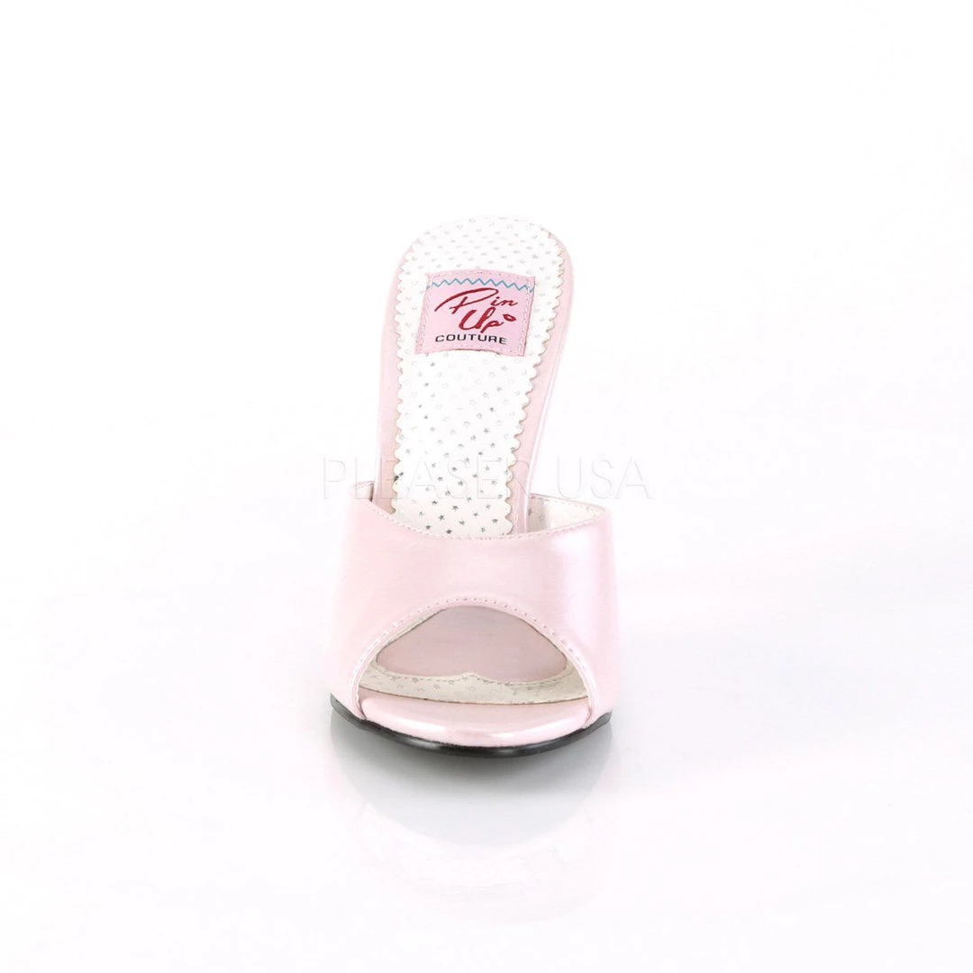 Pin Up Couture MONROE-05 Pink Faux Leather Shoes 4 Pin Up Couture MONROE-05 Pink Faux Leather Shoes