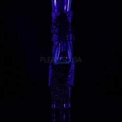 Pleaser MOON-1018MER Purple-Black Ombre Glitter/Black Ankle Boot Boots 11 Pleaser MOON-1018MER Purple-Black Ombre Glitter/Black Ankle Boot Boots