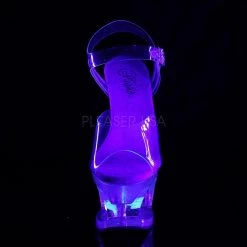 Pleaser MOON-708MER Clear Platform Sandal