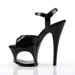 Pleaser MOON-709 Black Platform Sandal Shoes