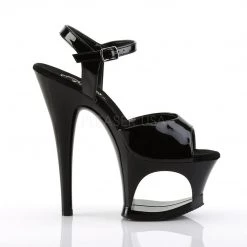 Pleaser MOON-709 Black Platform Sandal Shoes