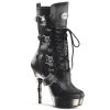 Demonia Boots MUERTO-1026 Black Vegan Leather/Pewter Boot 2 Demonia Boots MUERTO-1026 Black Vegan Leather/Pewter Boot