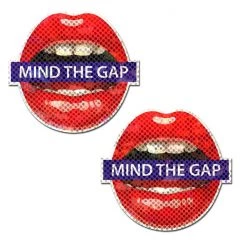 Pastease Mind The Gap: London UK Lips Nipple Pasties