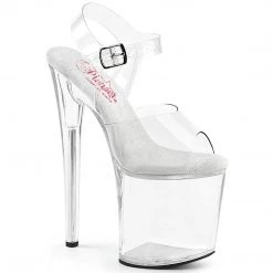 Pleaser NAUGHTY-808 Clear Platform Sandal