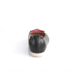 Pin Up Couture OLIVE-05 Black Faux Leather