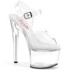 Pleaser PASSION-708 Clear Platform Sandal Shoes