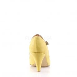 Pin Up Couture Shoes PEACH-03 Yellow Multi Faux Leather