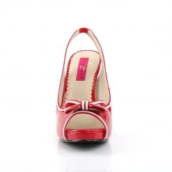 Pleaser Pink Label PINUP-10 Red-White Patent