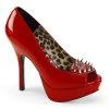 Demonia PIXIE-17 Red Patent-Pvc Pump Shoes