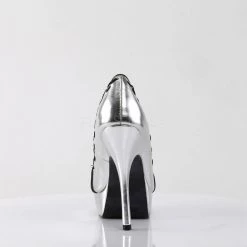 Demonia PIXIE-18 Silver Vegan Leather Pump 11 Demonia PIXIE-18 Silver Vegan Leather Pump