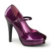 Pin Up Couture PLEASURE-02G Fuchsia Glitter Patent
