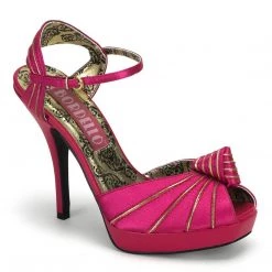 Bordello PREEN-16 Fuchsia Satin Shoes
