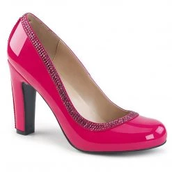 Pleaser Pink Label QUEEN-04 Hot Pink Patent