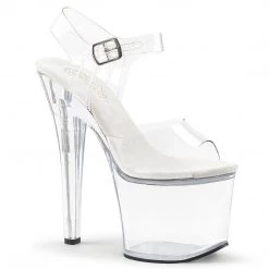 Pleaser Shoes RADIANT-708 Clear Platform Sandal