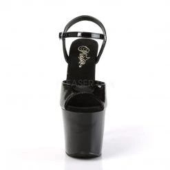 Pleaser RADIANT-709 Black Patent Platform Sandal