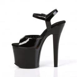 Pleaser RADIANT-709 Black Patent Platform Sandal